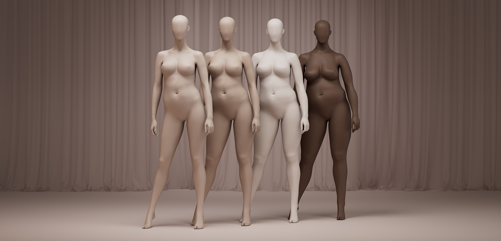 Plus Size mannequins – Every Body collection Hans Boodt Mannequins