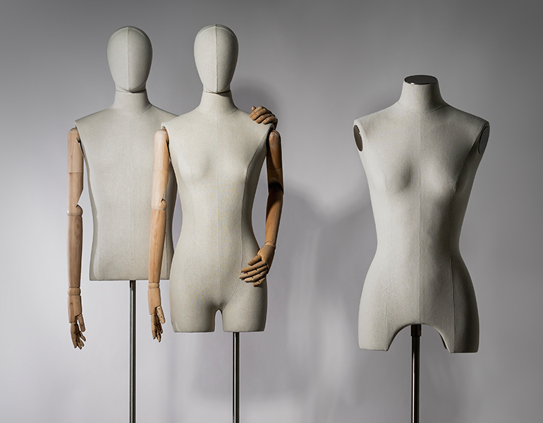 Covered torsos mannequins – Wonderwood collection Hans Boodt Mannequins